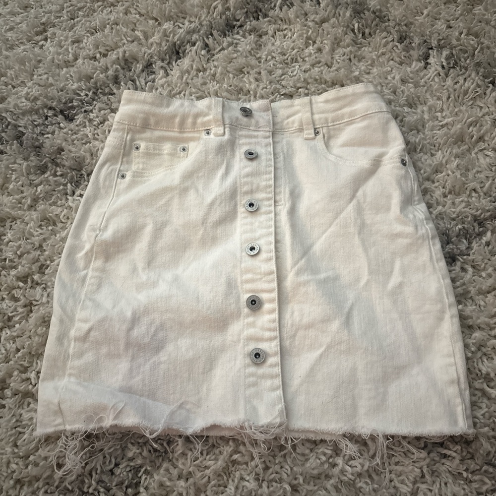 Chelsea & Violet Cream Mini Pencil Skirt Casual